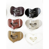 Heart Shape Flat Claw Clip