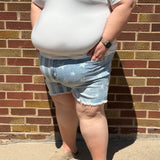 Plus Judy Blue Stars & Stripes Shorts