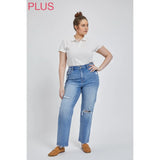 Plus Super High Rise Straight Leg Mica Jean