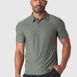 Mens Heather Forest Active Polo