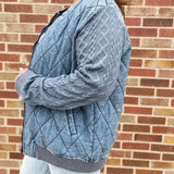 Plus Sweater Sleeve Quilted Jacket
