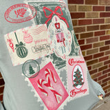 Christmas Post Card Graphic Sweatshirt