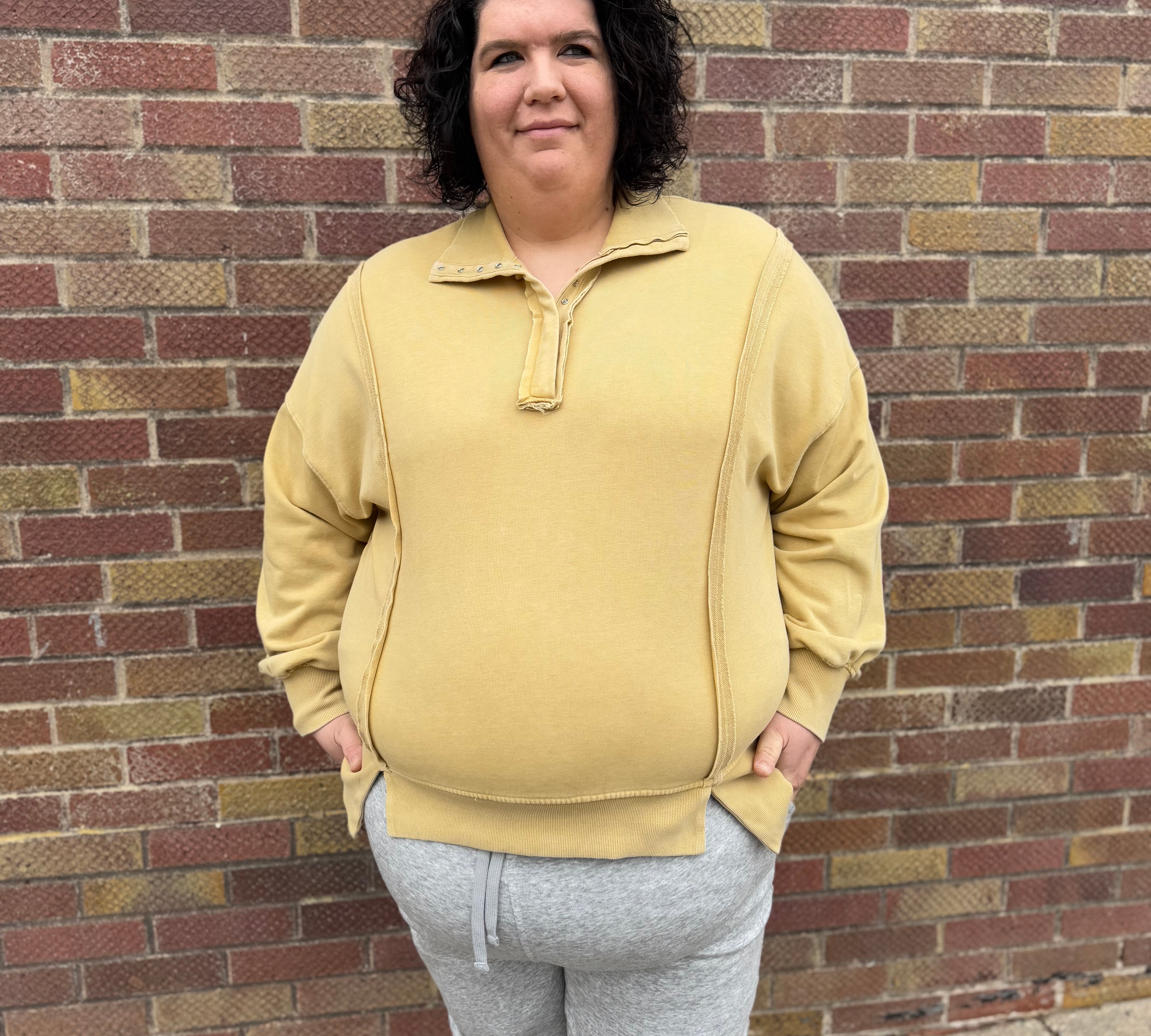 Plus Mineral Wash French Terry Sweatshirt