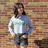 Cropped Wolves Swipe Sweatshirt