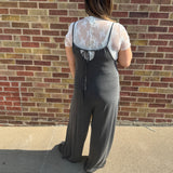 Washed Knit Lounge Jumpsuit