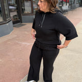 Wide Leg Pants w/Drawstring Waist