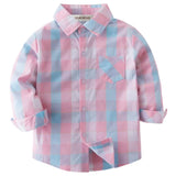 Kids Pink Multi Plaid Button-Down Shirt
