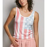 American Flag Vintage Tank Top