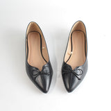 Pointed Flat with Bow
