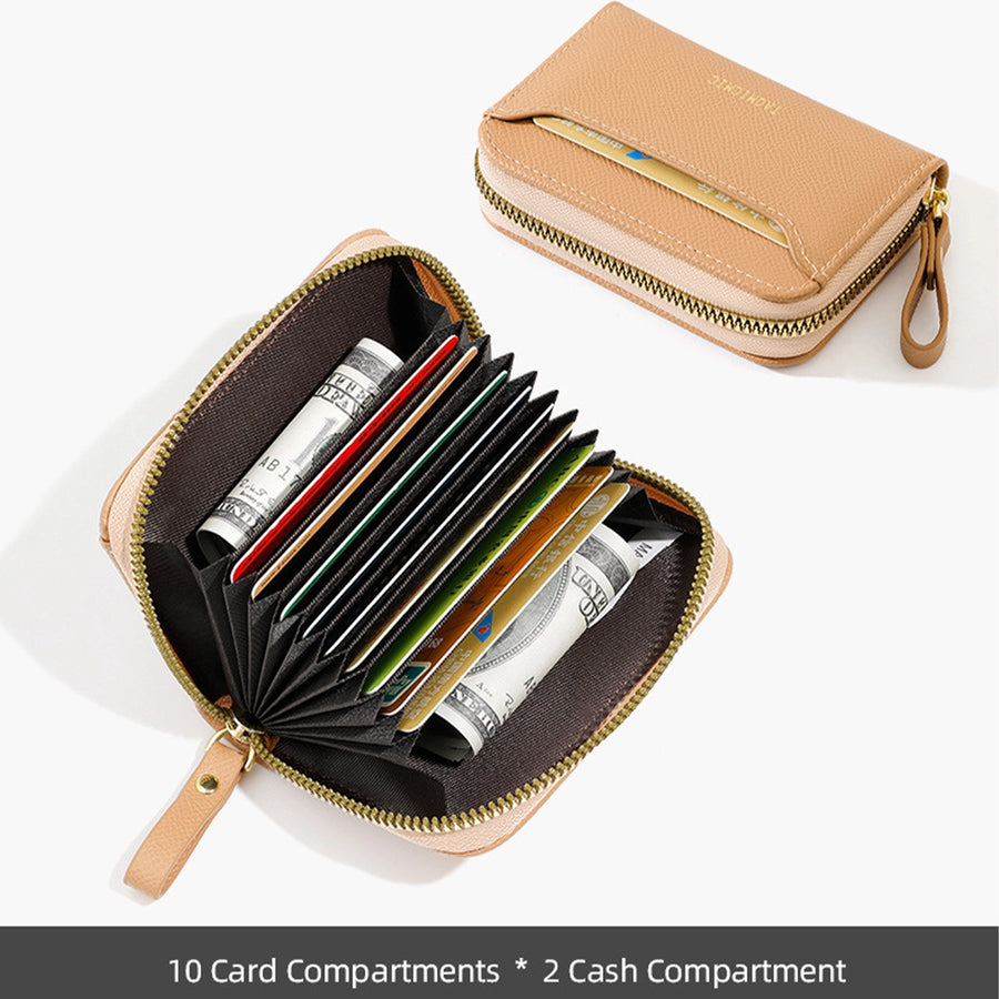 Minimalist Large Capacity Zippered Wallet