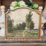 Provincial Dirt Road Landscape Sign 9x10"