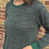 Raglan Sleeve Crewneck Sweatshirt