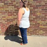 Plus Scoop Neck Loose Fit Tank
