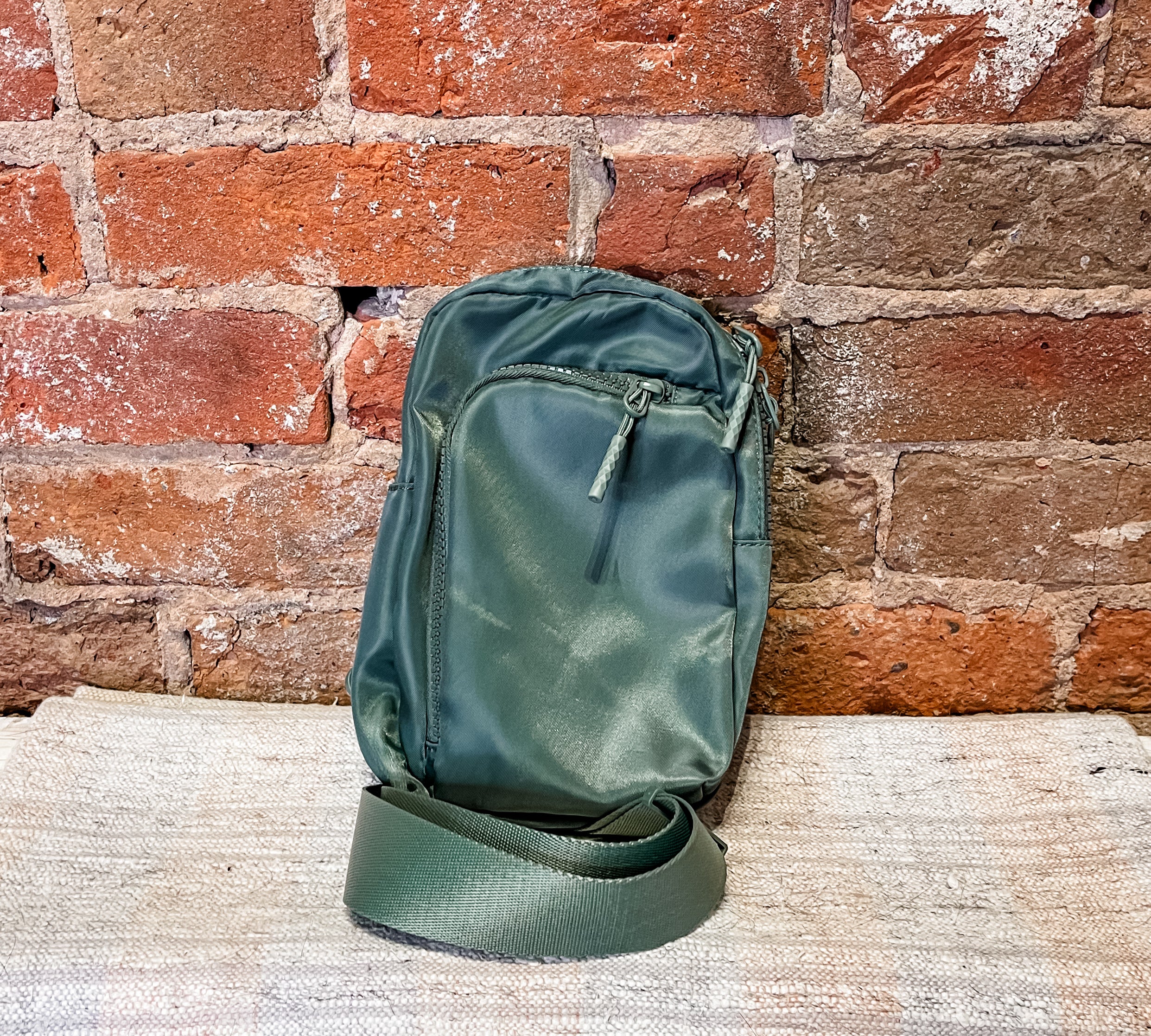 Solid Sporty Sling Bag