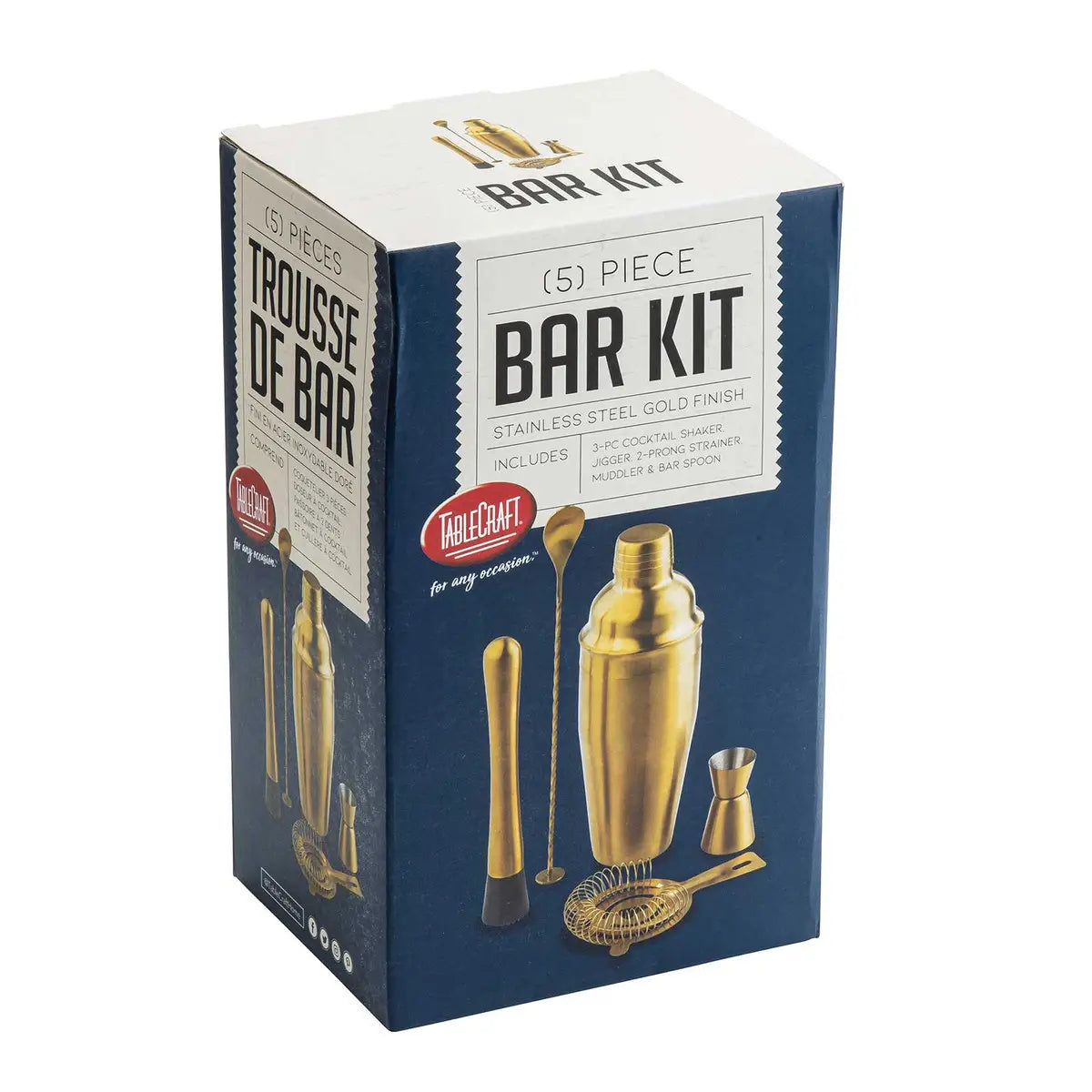 Gold Stainless Steel Bar Kit Set of 5 – MarketPlaceManning