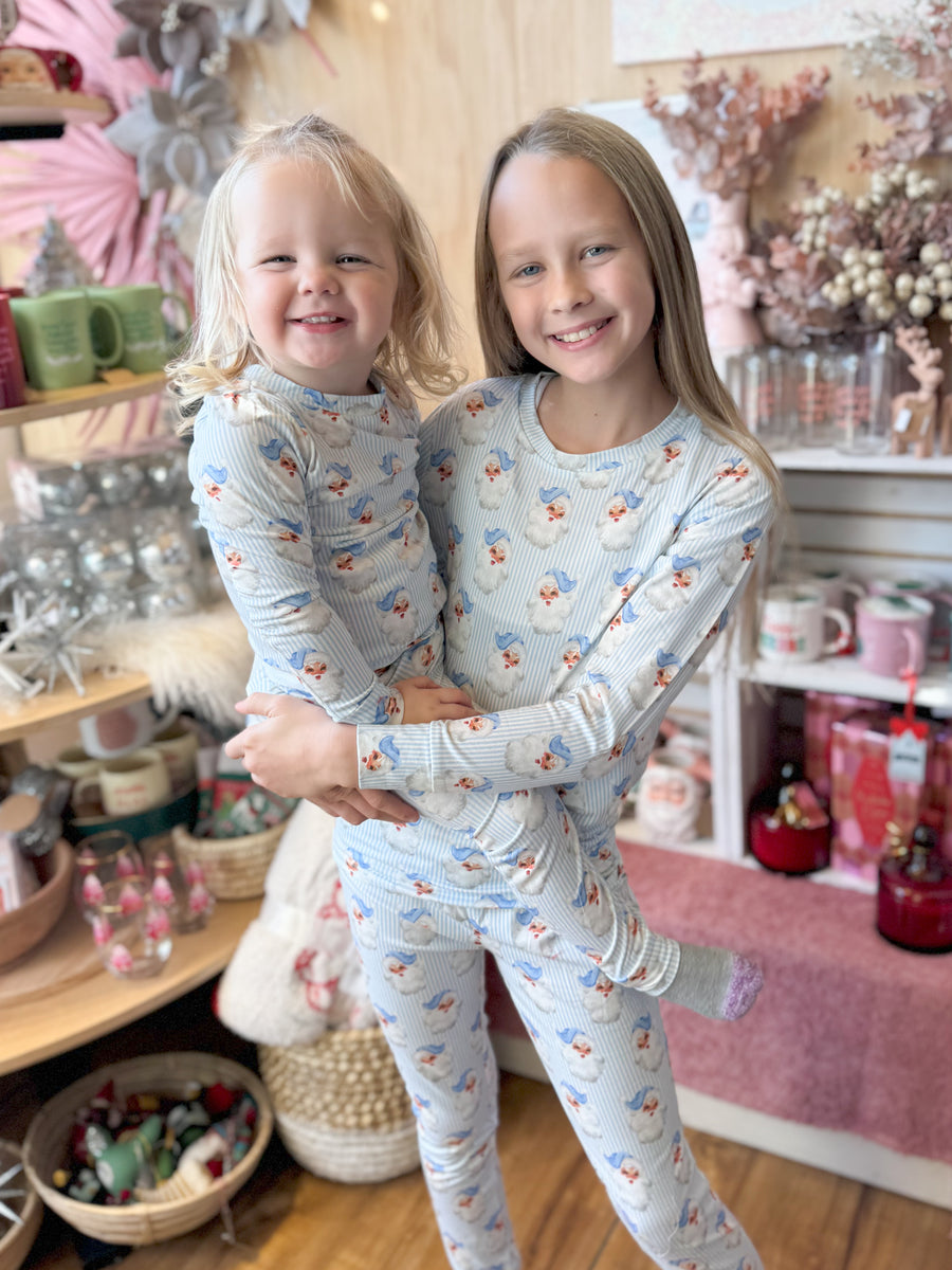 Santa Baby Blue Toddler Pajama