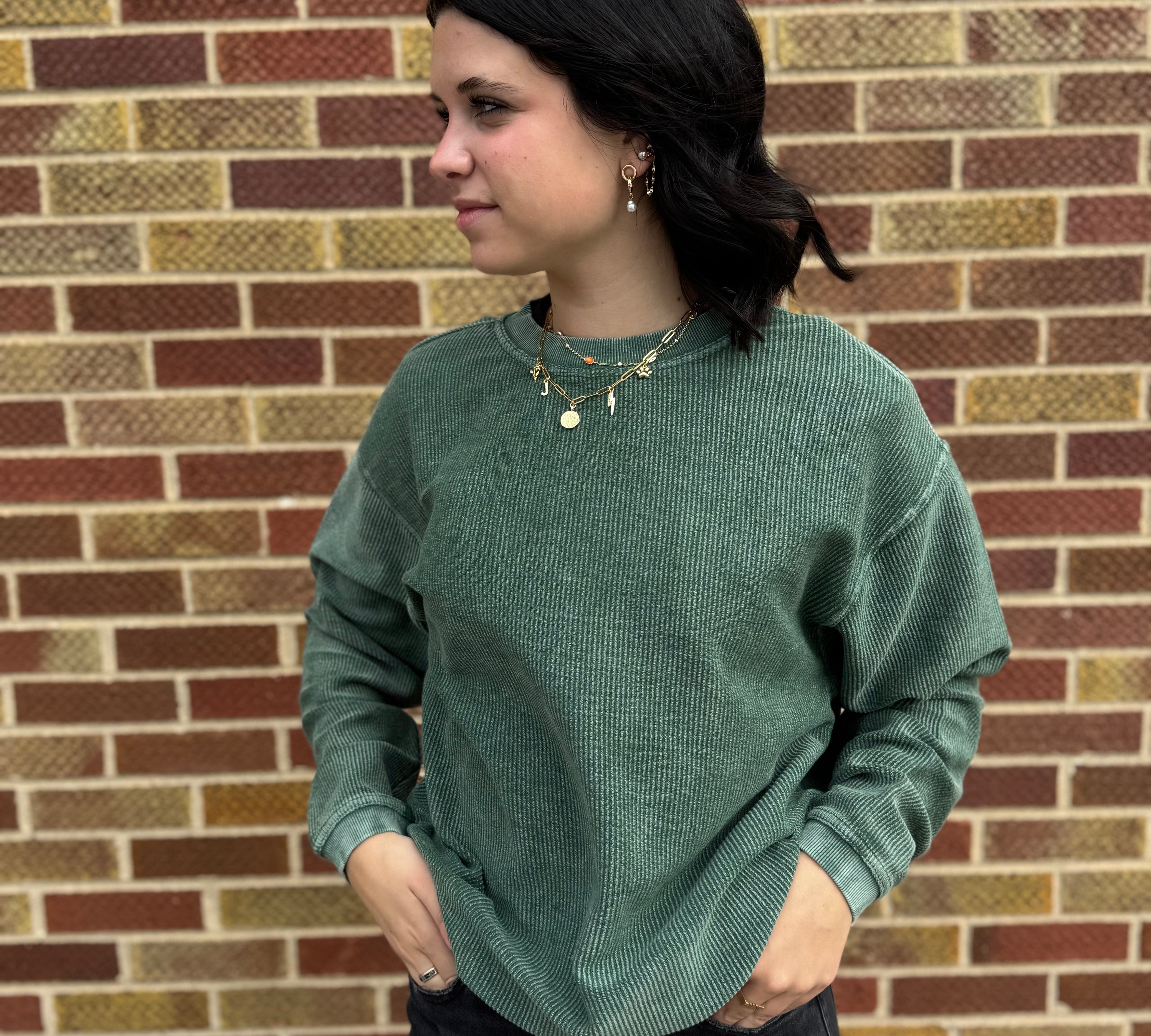Bold Luxe Corded Crew