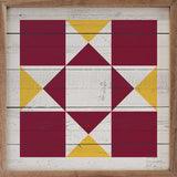 Iowa State Quilt Sign 12x12