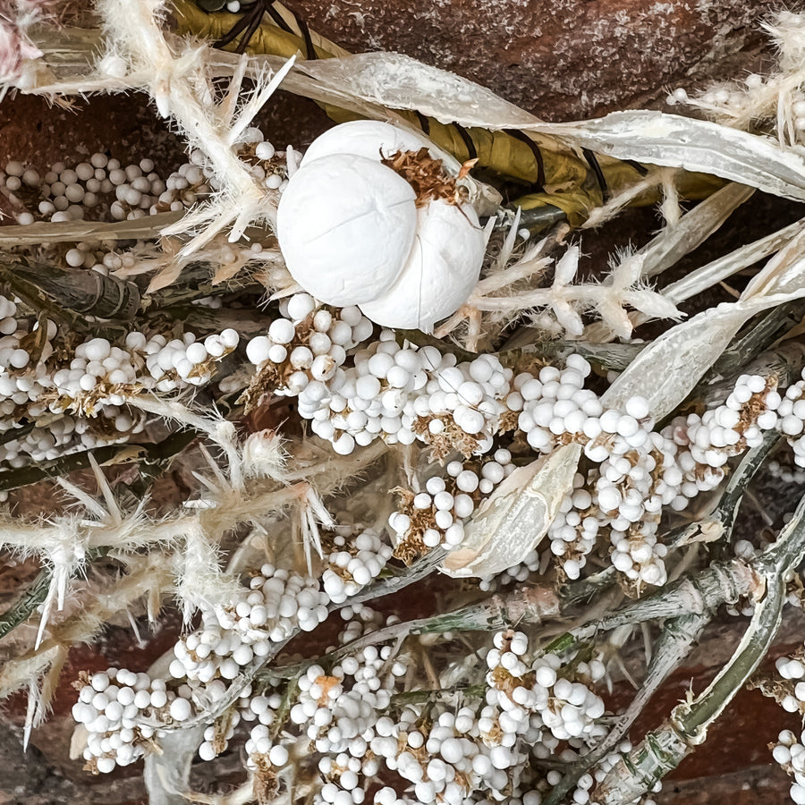 Cream Tallow Wreath Ring 6.25”