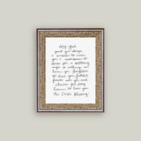 May God Grant You Framed Art 8x10"