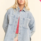 Plus Oversize Denim Jacket