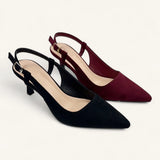 Betty Suede Pointed Toe Heel