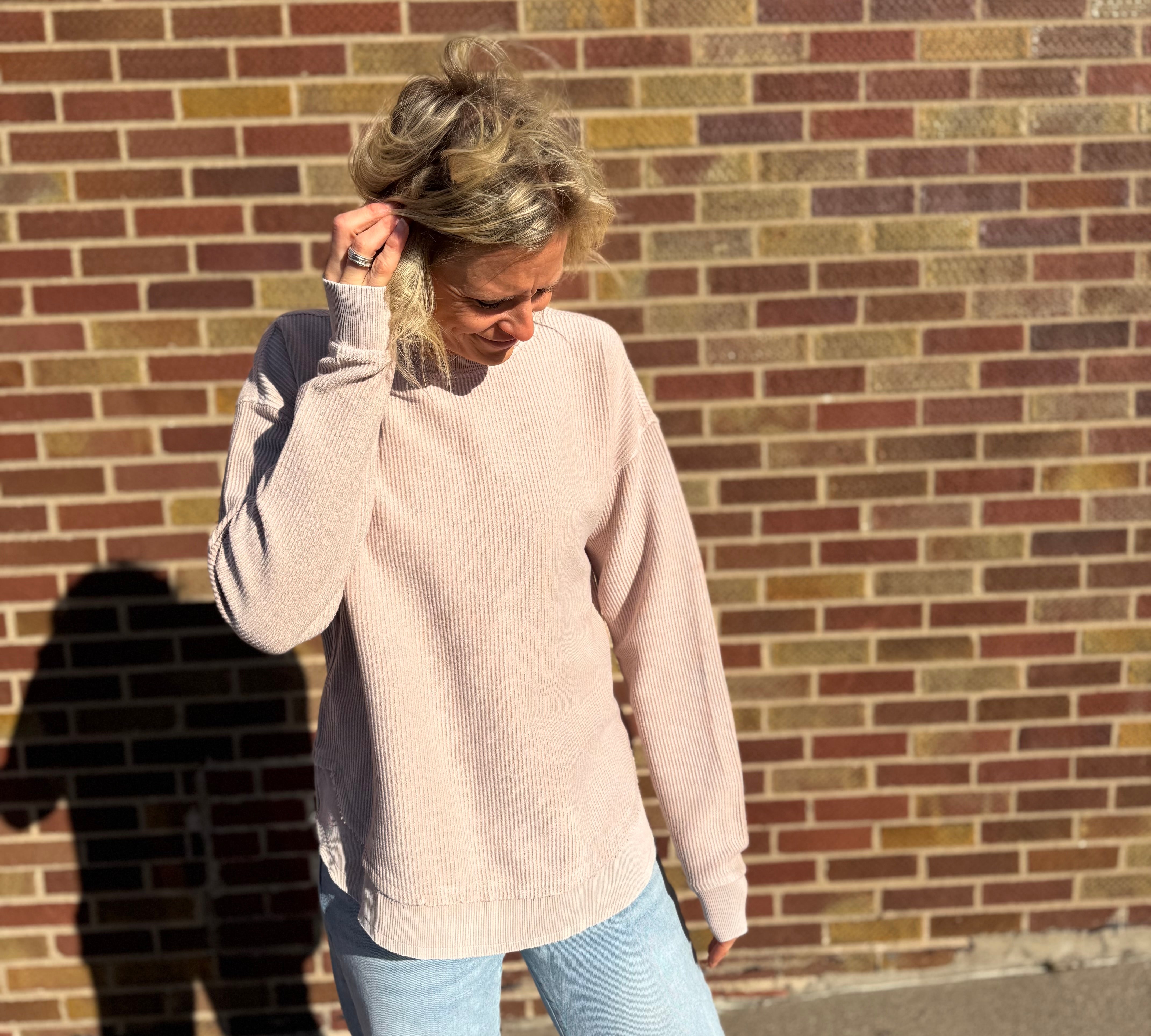 Luxe Corded Crew w/Rounded Bottom