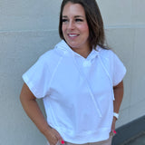 Cotton Lycra Short Sleeve Hoodie
