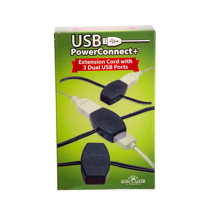 USB Extension Cord w/ Six Power Outlets