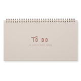 To Do Simple Undated Weekly Planner