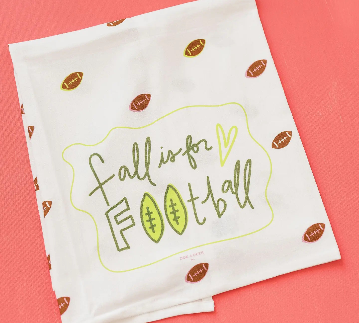 Doe A Deer Full Pattern Towel