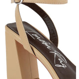 Mooncut Block Ankle Heel