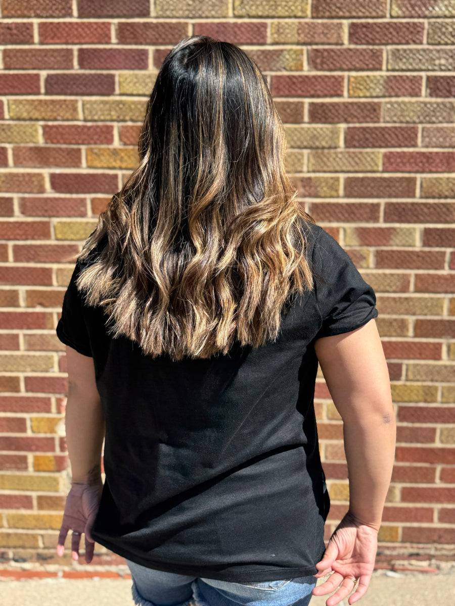 Zoie V-Neck Short Sleeve Top