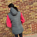 Hooded Tunic Puffer Vest