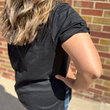 Zoie V-Neck Short Sleeve Top