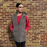 Hooded Tunic Puffer Vest