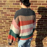 Chunky Striped Pullover Sweater