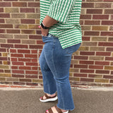 Mid Rise Boot Cut Crop Mica Jean