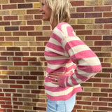 Stripe Crewneck Pullover Sweater