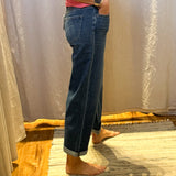 Ocean Cuffed Wide Leg Vervet Jeans