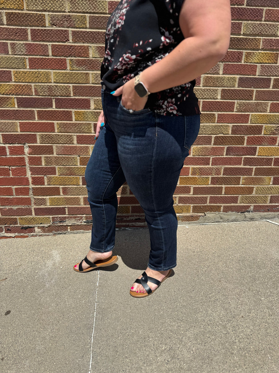 Plus Mid-Rise Cigarette Ankle Mica Jeans
