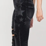 Haylie Star Print Vervet Skinny Jeans