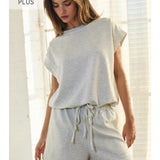 Plus Sleeveless Techo Knit Top