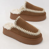 Crochet Edge Cozy slippers