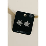 Cz Pave Sunshine Stud Earring