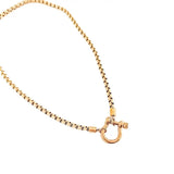 Waterproof Lucky Me Horseshoe Toggle Necklace