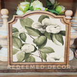 Provincial Floral Branch Sign 9x10"