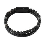 Black/White Lava Bracelet