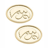 Hawkeyes 24K Gold Plated Stud Earring