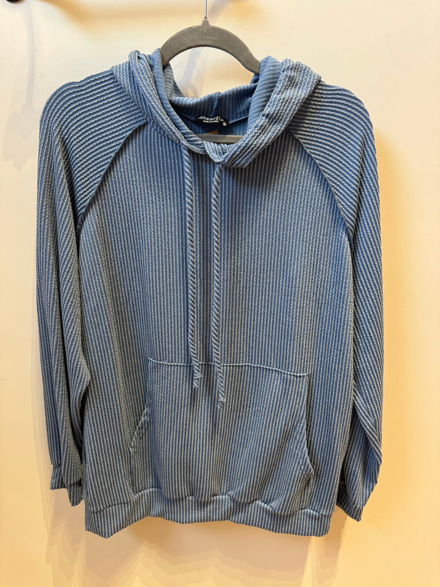 Ribbed Hoodie